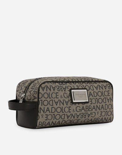 Dolce & Gabbana Coated jacquard toiletry bag outlook