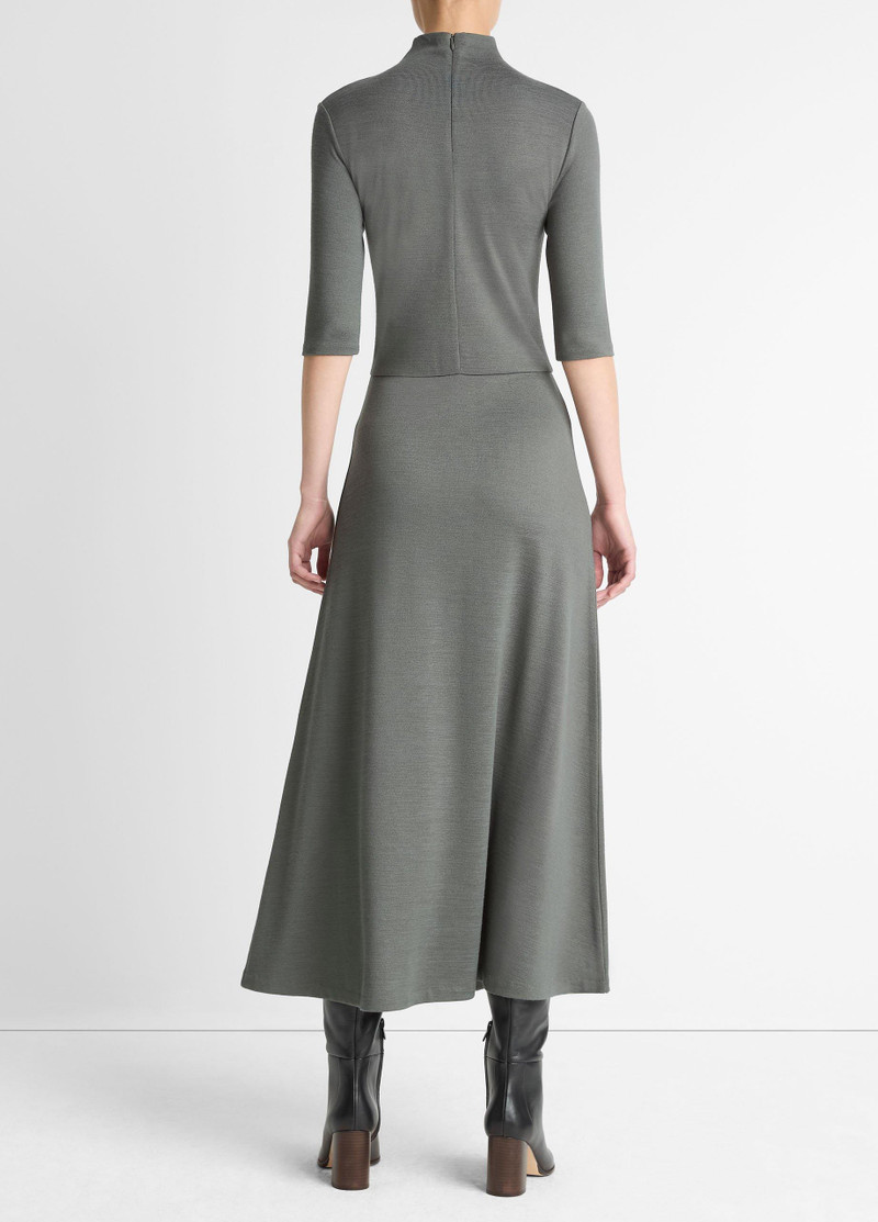 Vince Elbow-Sleeve Turtleneck Dress outlook