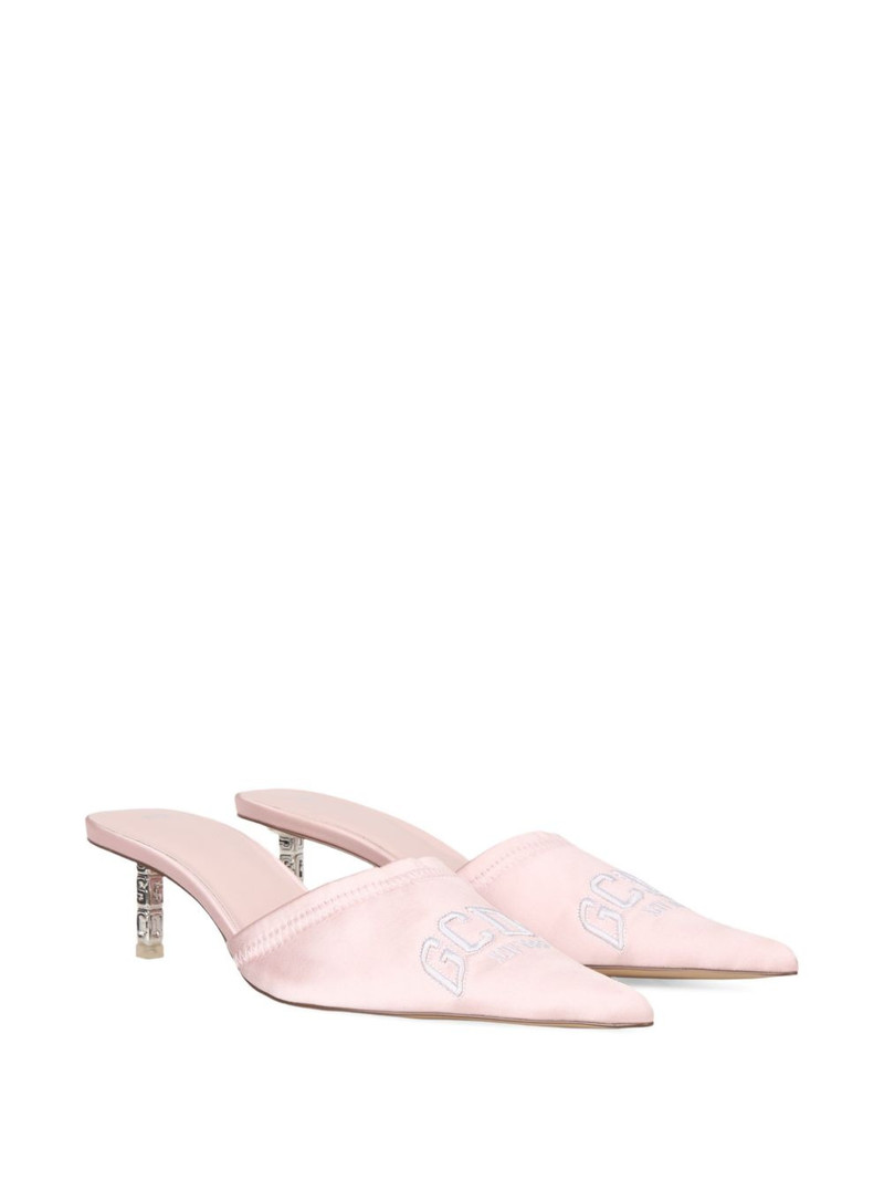 GCDS logo-embroidered mules outlook