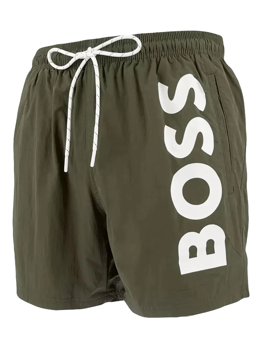 logo-print swim shorts - 1