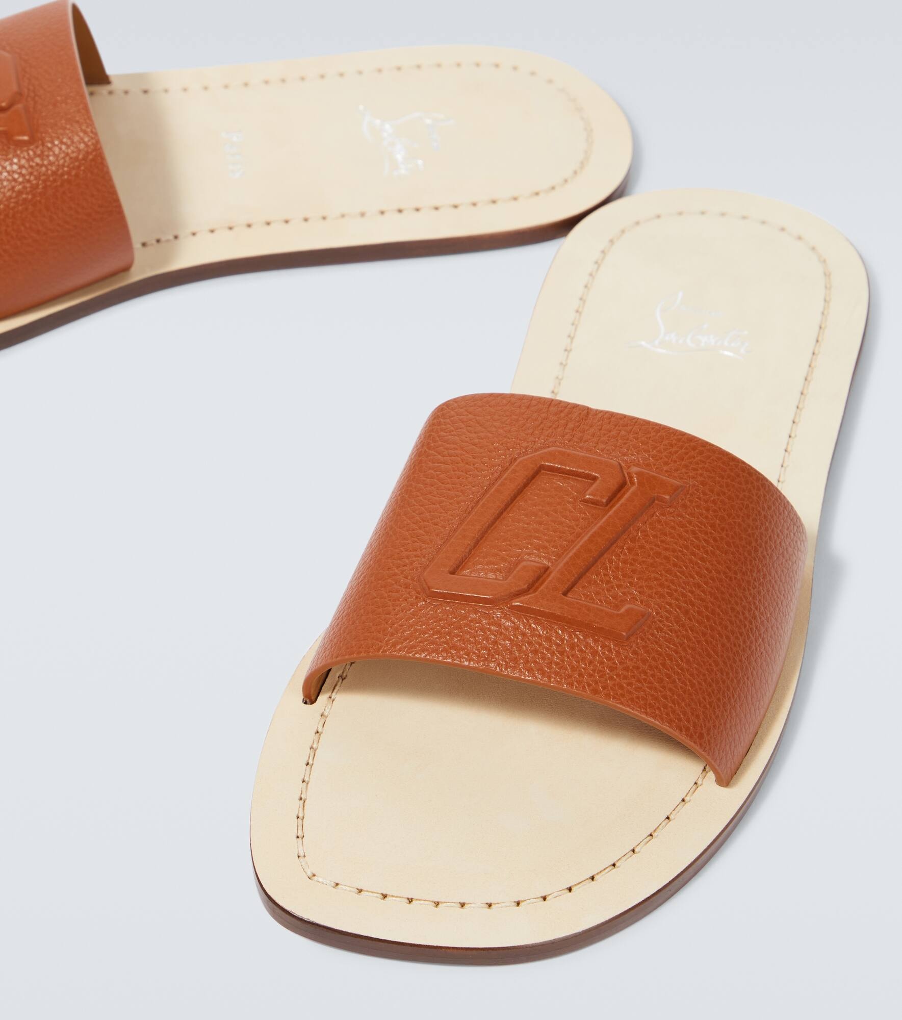 Varsicool leather slides - 3