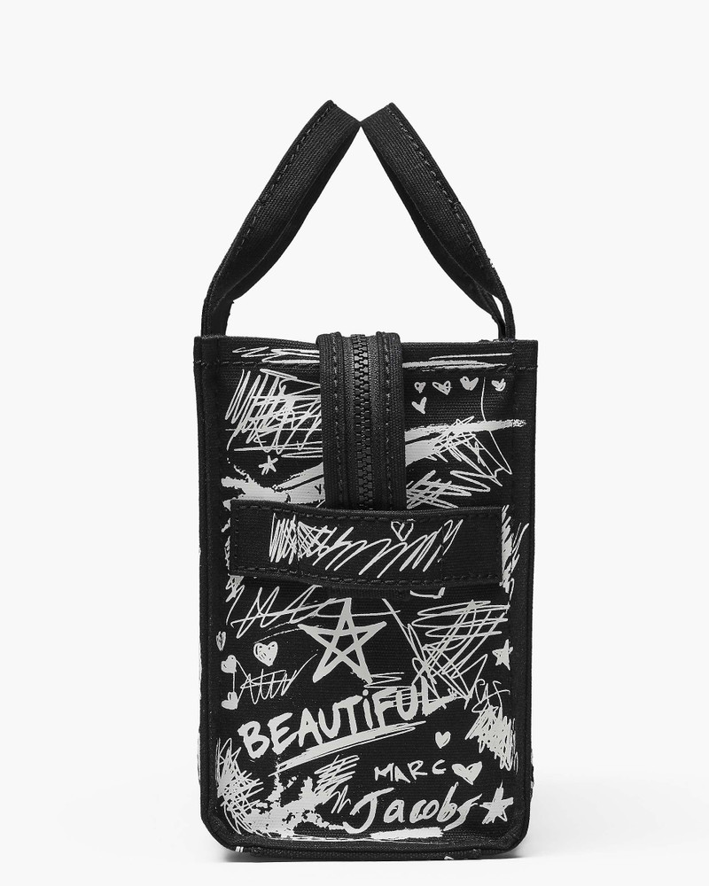 THE PUNK SCRIBBLE CANVAS SMALL TOTE BAG 5