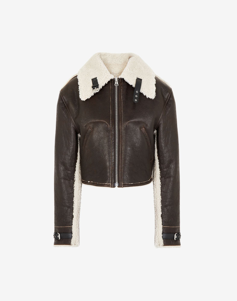 Reversible shearling jacket 1