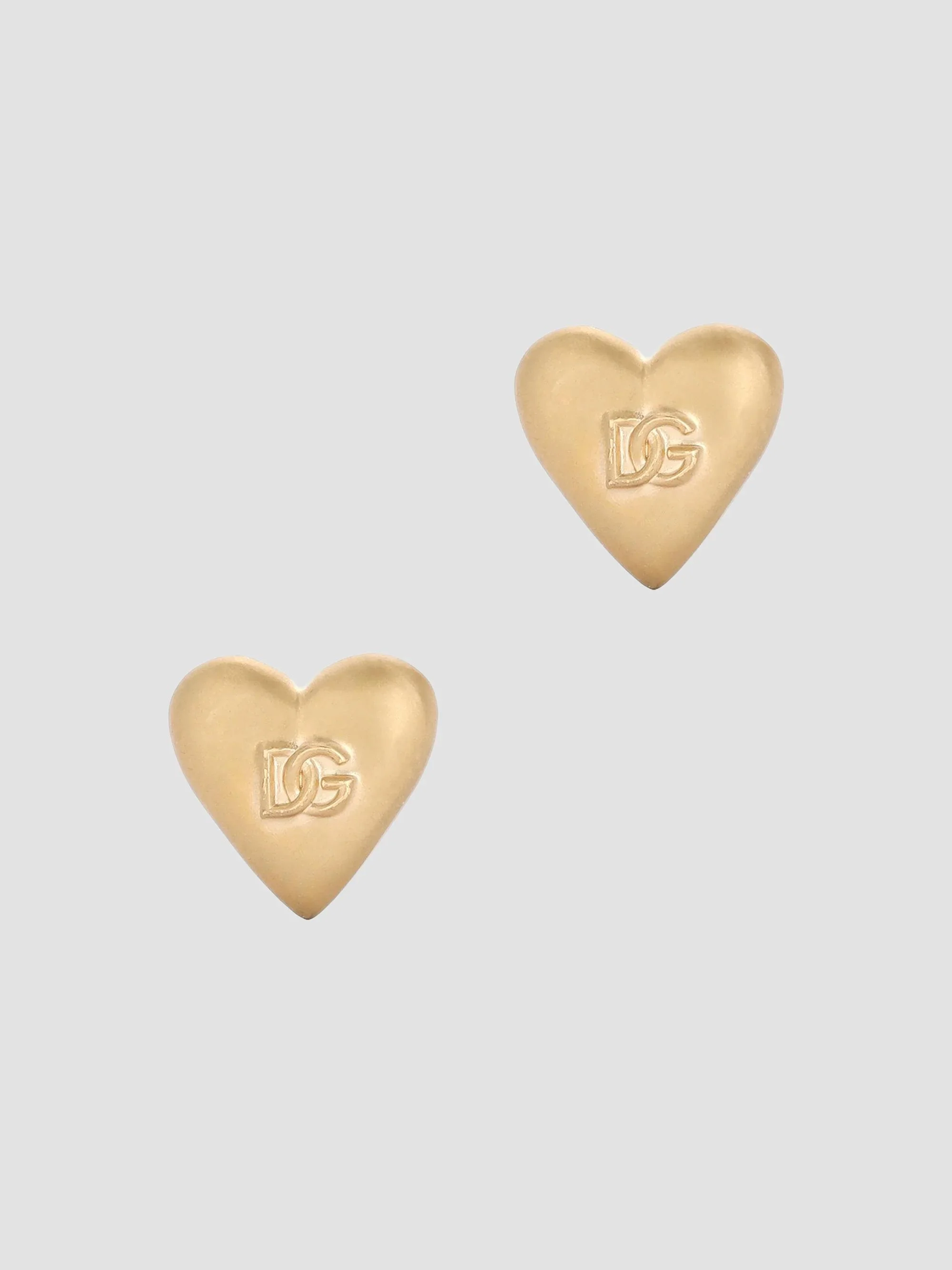 Women's Goldtone Heart-Shaped Logo Stud Earrings - Two Tone - 1