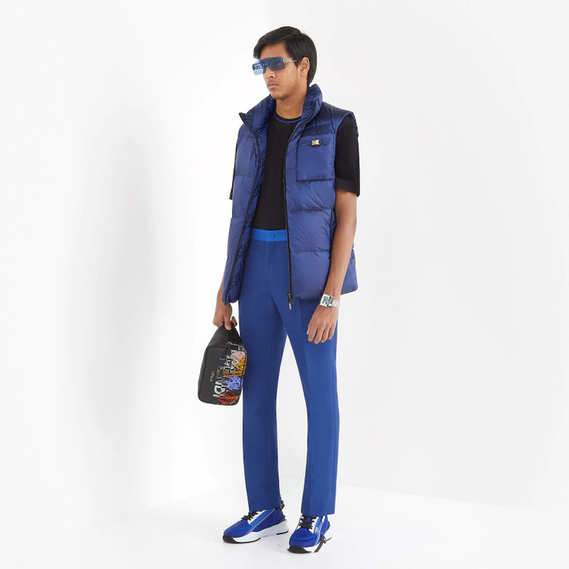 FENDI Blue nylon gilet outlook
