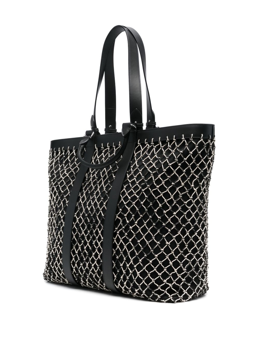 net-overlay tote bag - 3