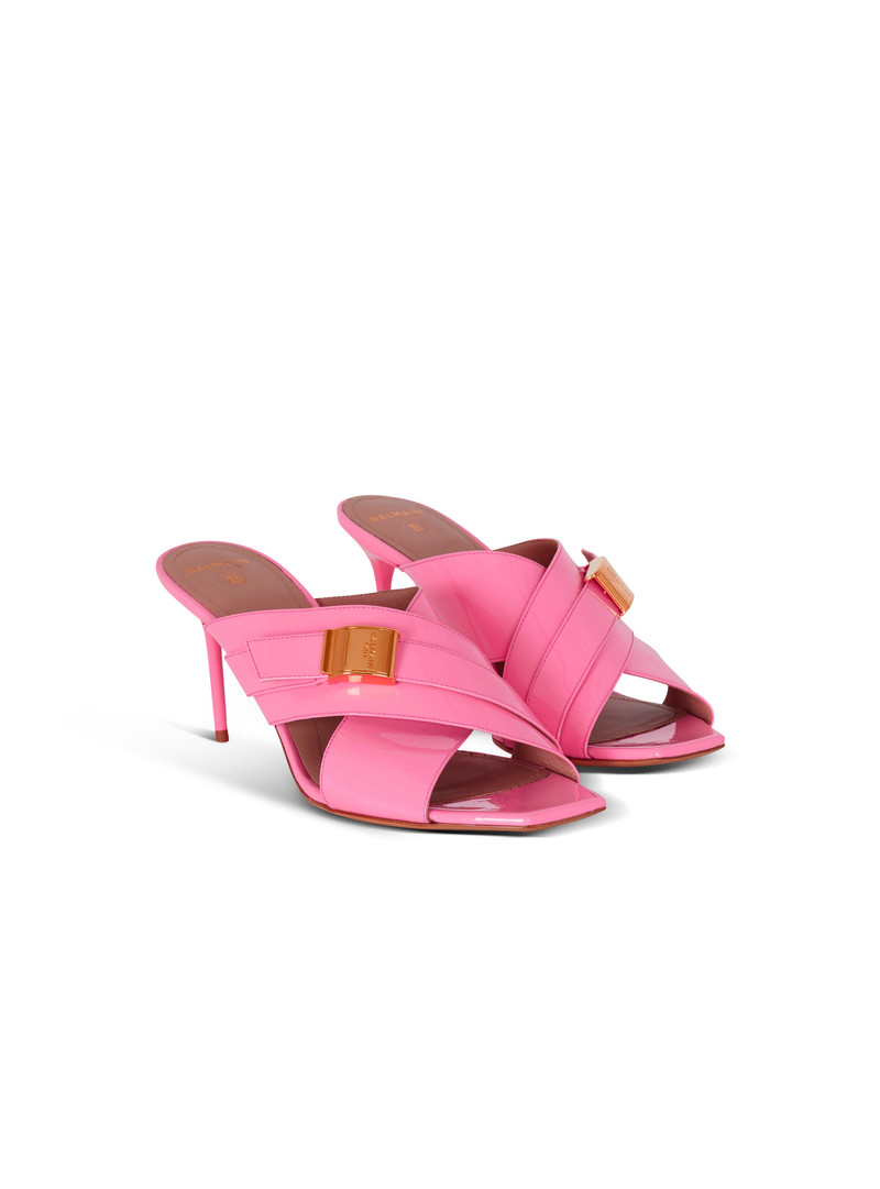Balmain Uma mules in patent leather outlook