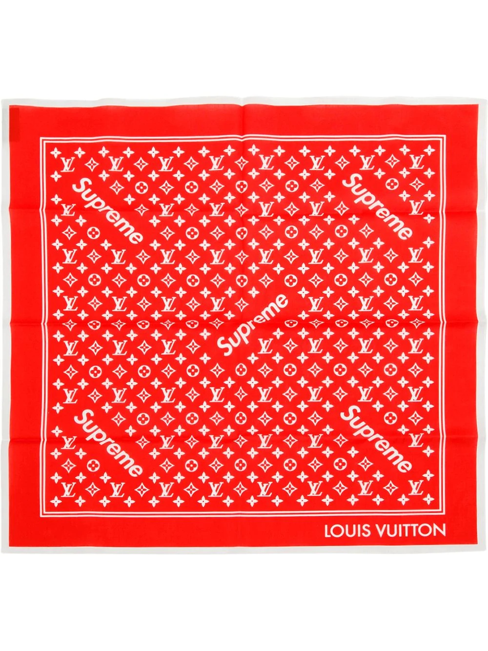 x Supreme monogram scarf - 1