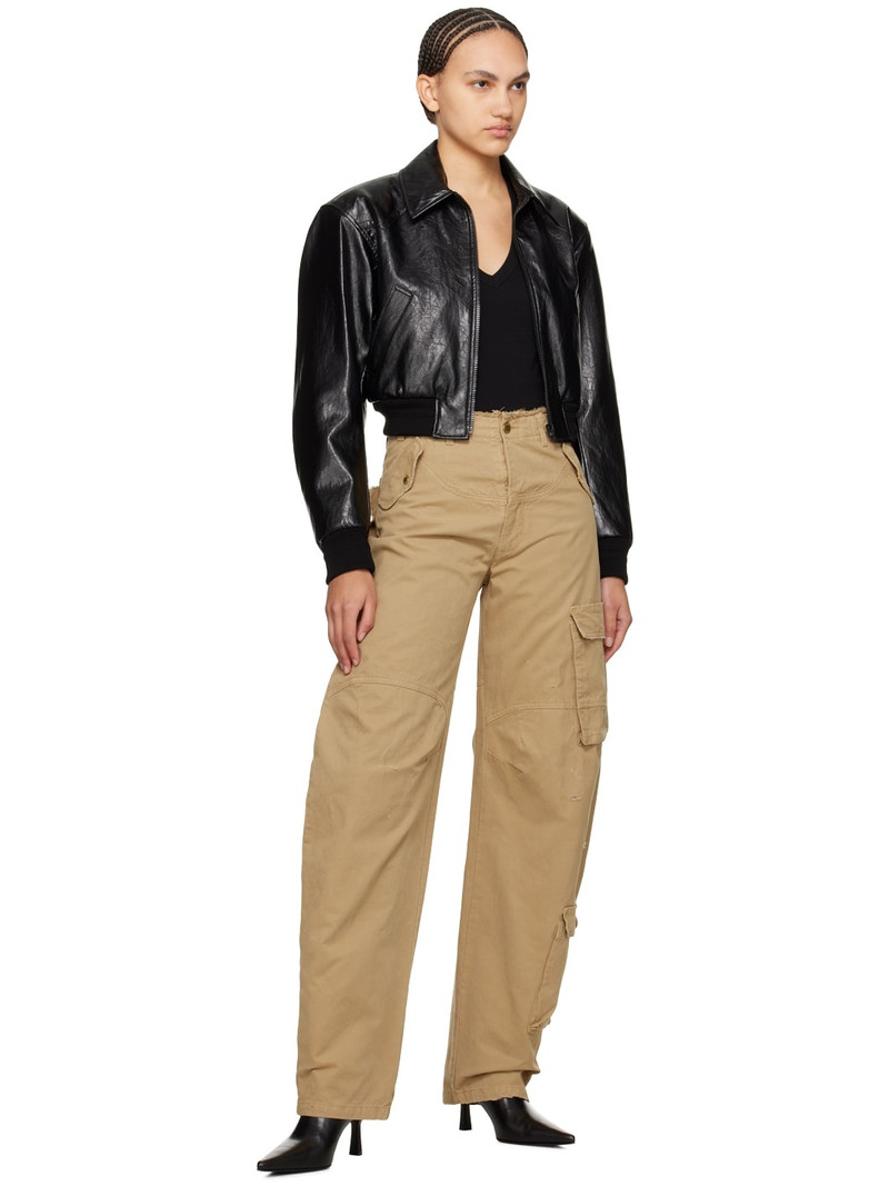 DARKPARK Beige Rosalind Cargo Pants outlook