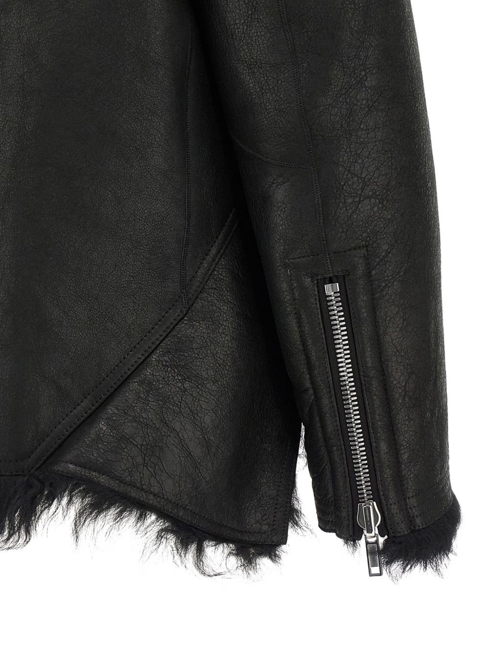 Exploder zip-front leather jacket - 3