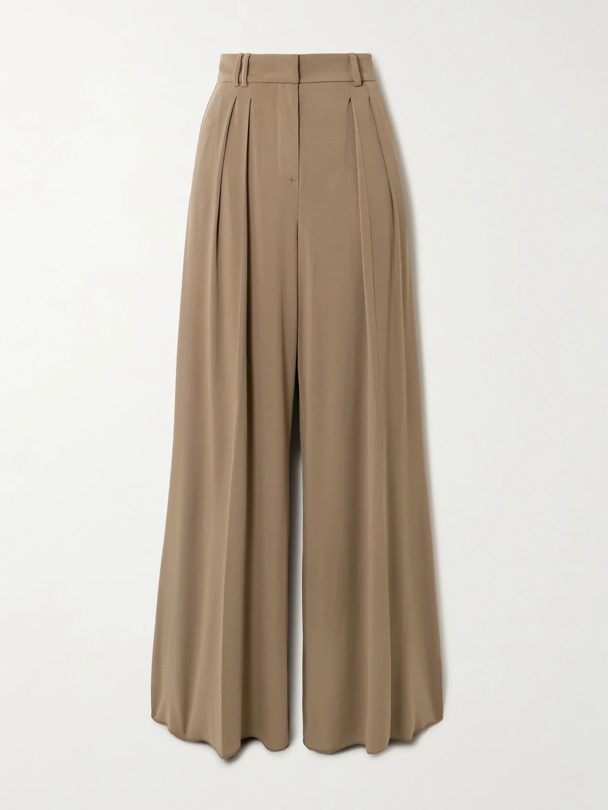 Palanca Pleated Jersey Wide-leg Pants - 1