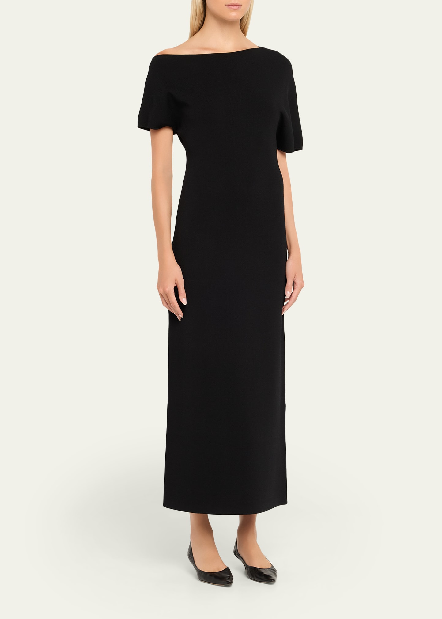 Asymmetric Knit Dress - 4
