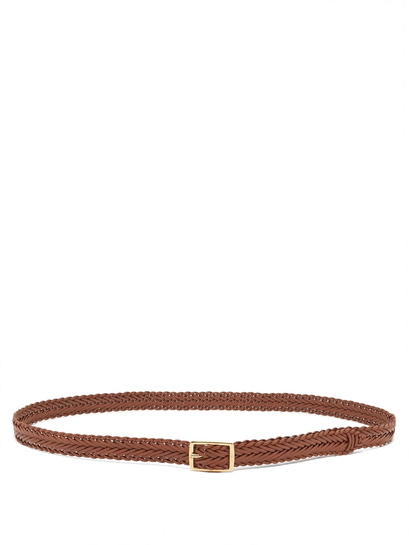 Plaited leather belt - 4