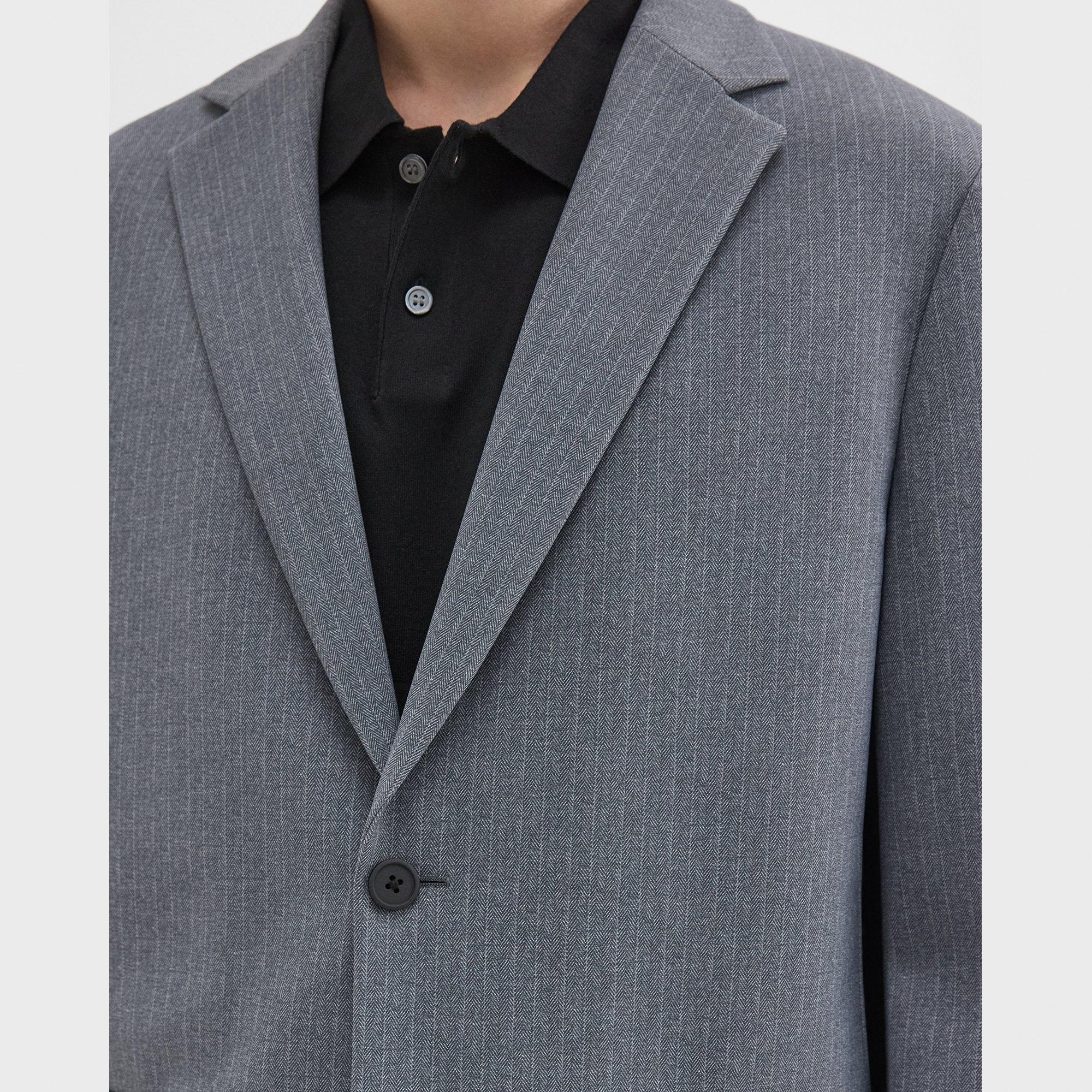 Clinton Blazer in Herringbone Precision Ponte - 5