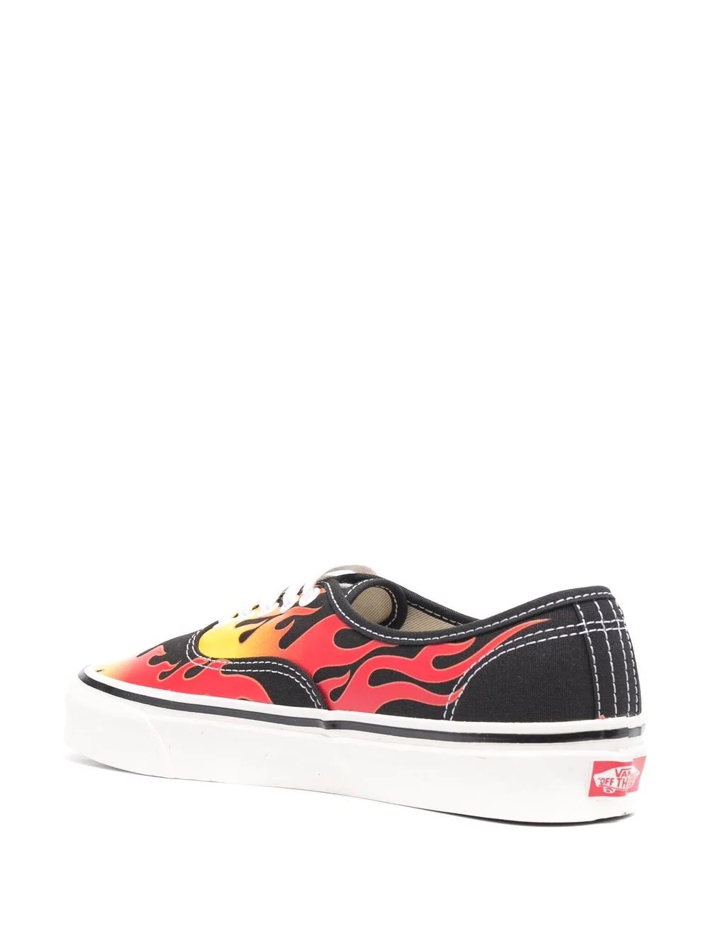 flame-print low-top trainers - 3