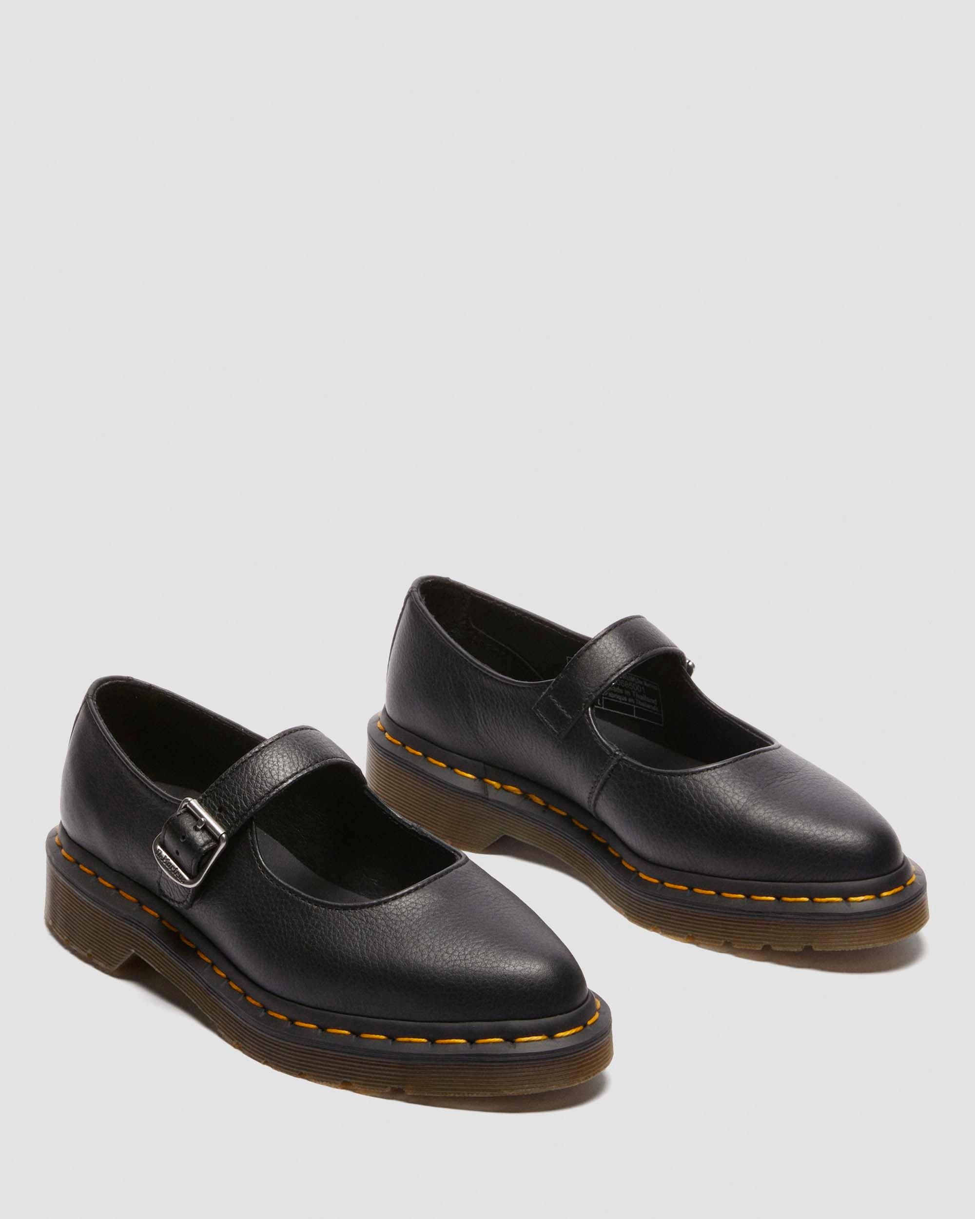 Elphie Virginia Leather Mary Jane Shoes - 6