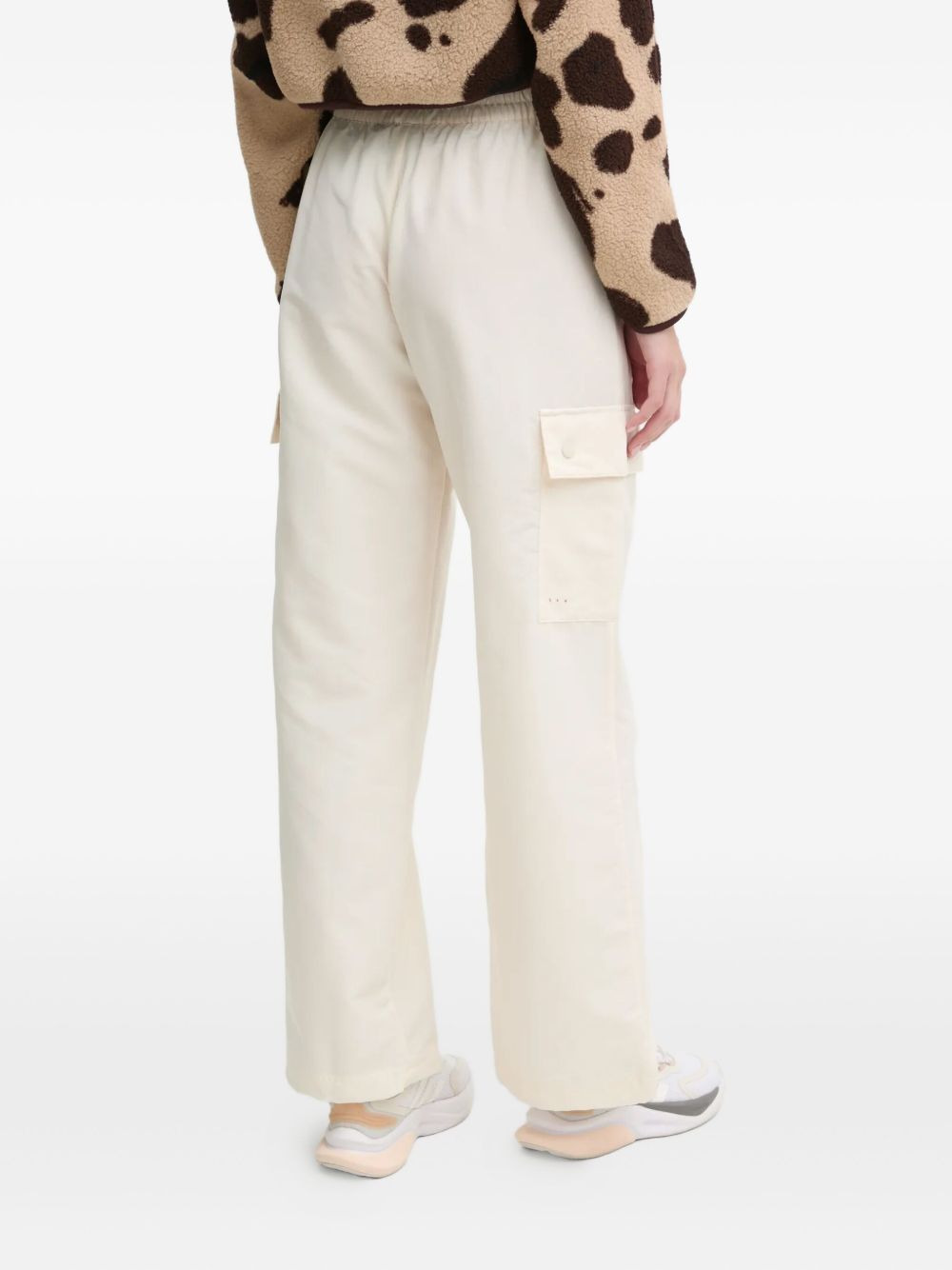 logo-embroidered cargo trousers - 3