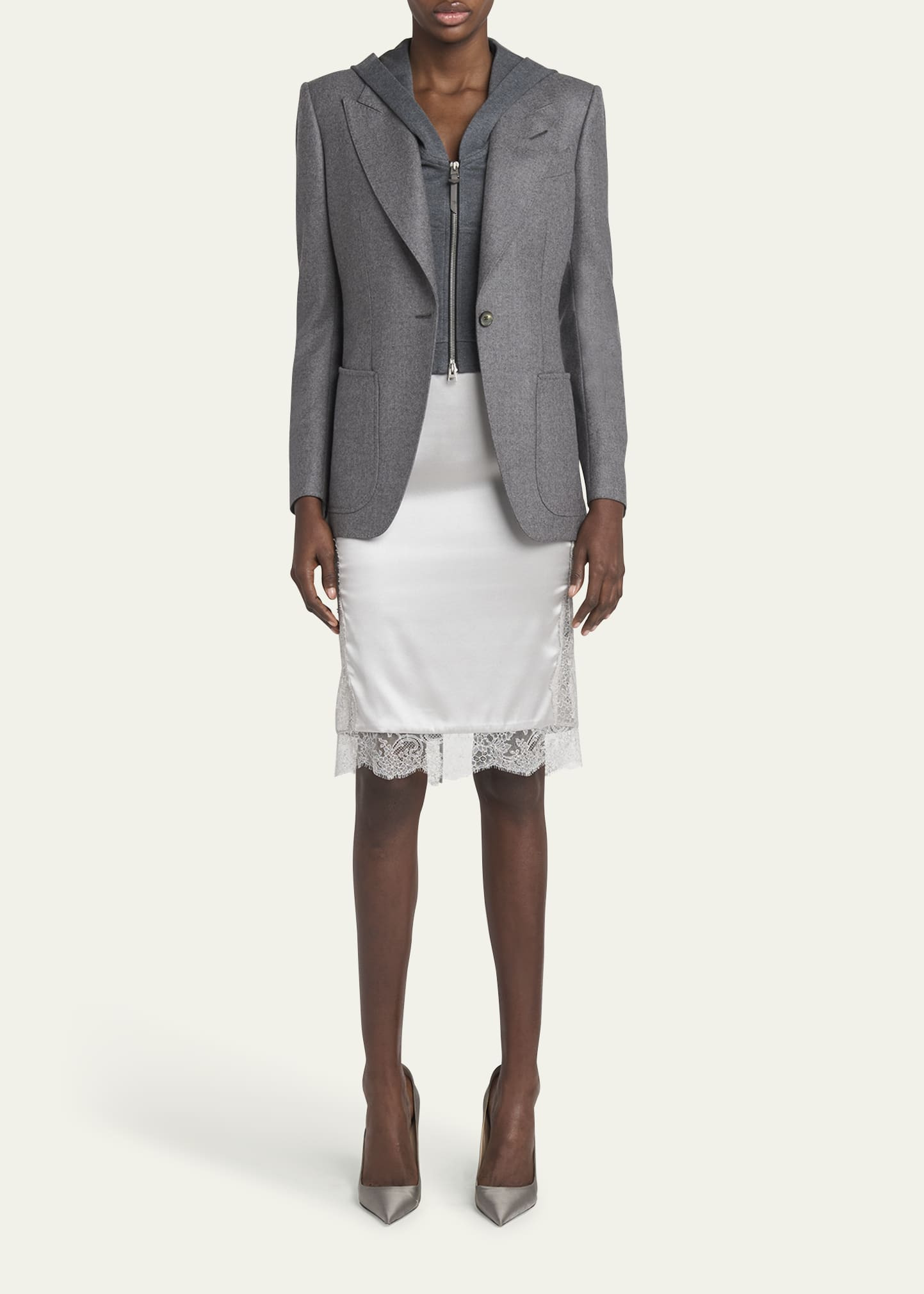 Cashmere Single-Breasted Blazer - 2