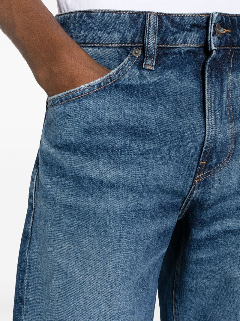 logo-patch slim-fit denim shorts 5