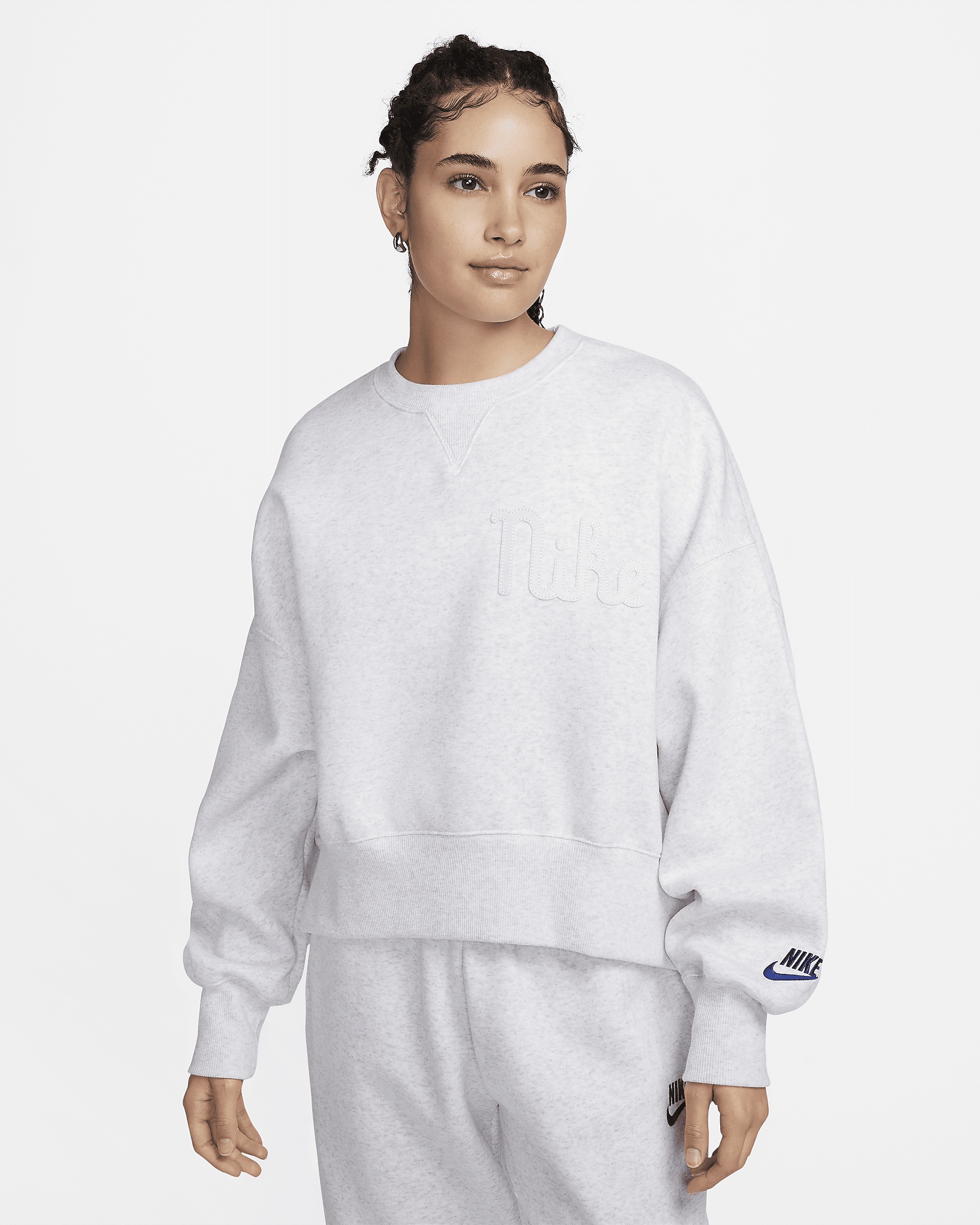 Nike Sportswear Women's Over-Oversized Crew-Neck Fleece Sweatshirt - 1