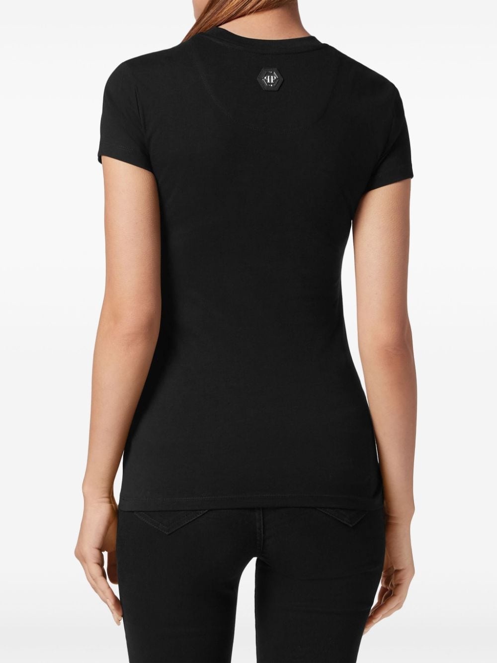 lettering cotton T-shirt - 3