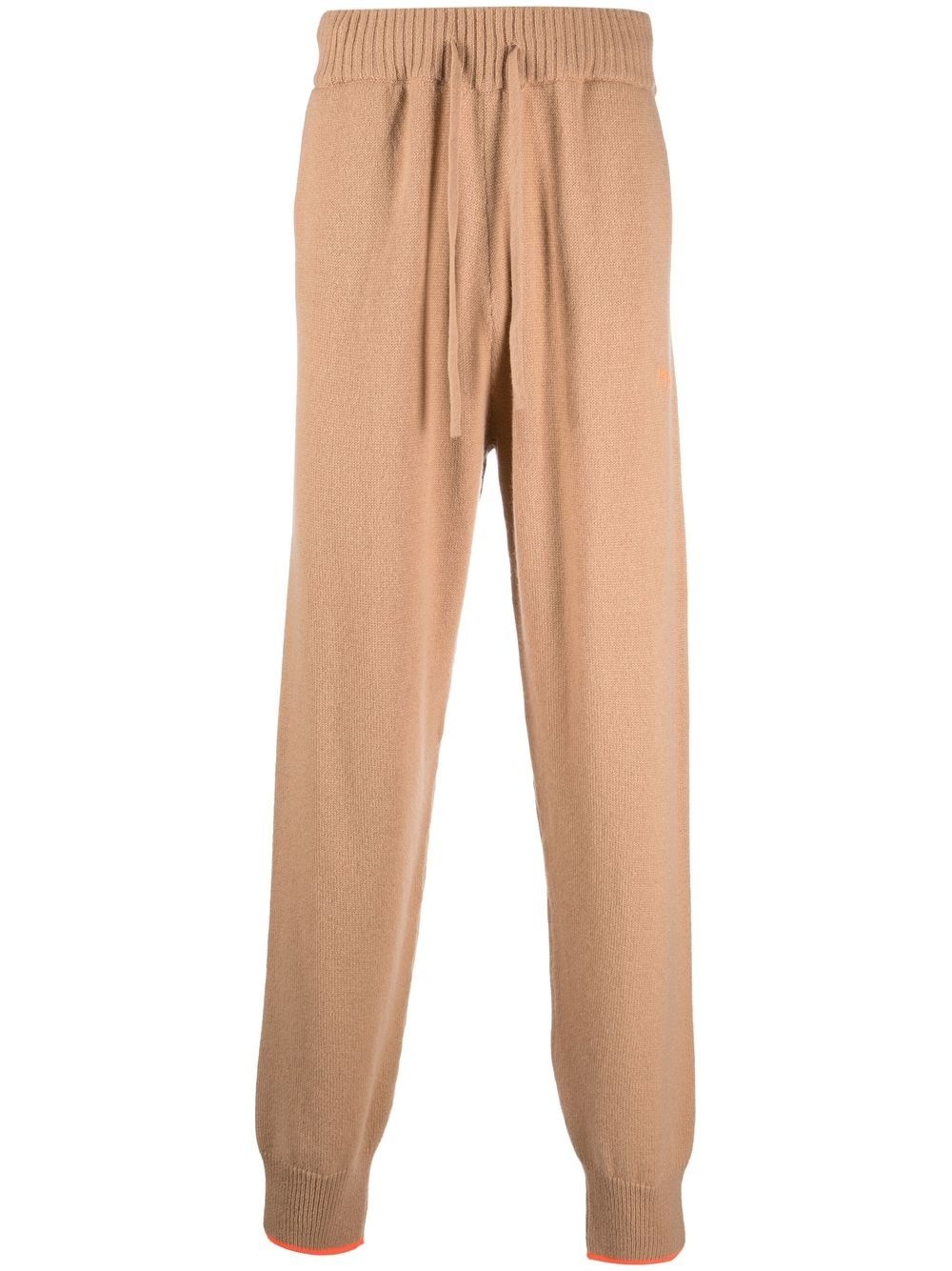 tapered-leg cashmere-wool joggers - 1