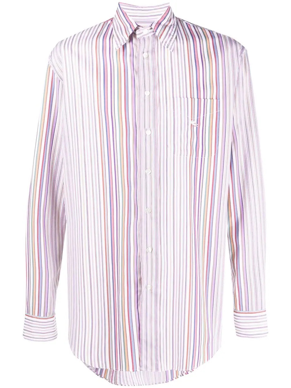 striped cotton shirt - 1