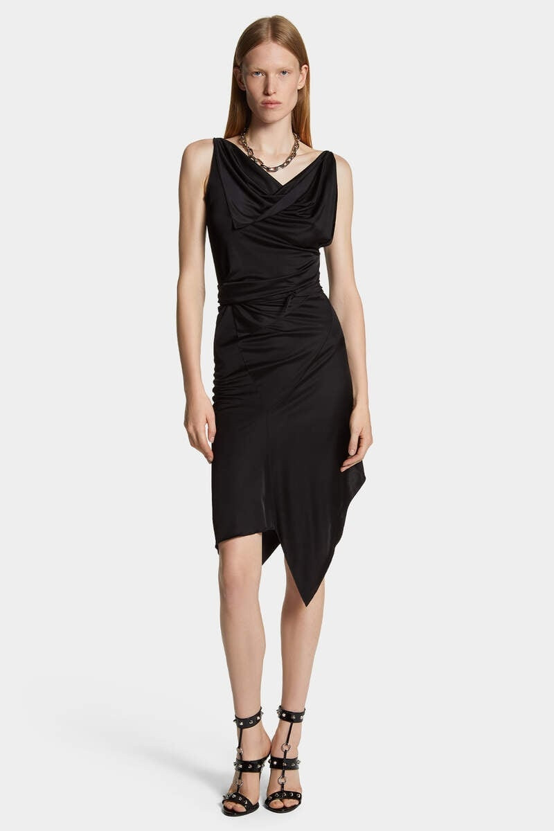 ASYMMETRICAL JERSEY DRESS 3