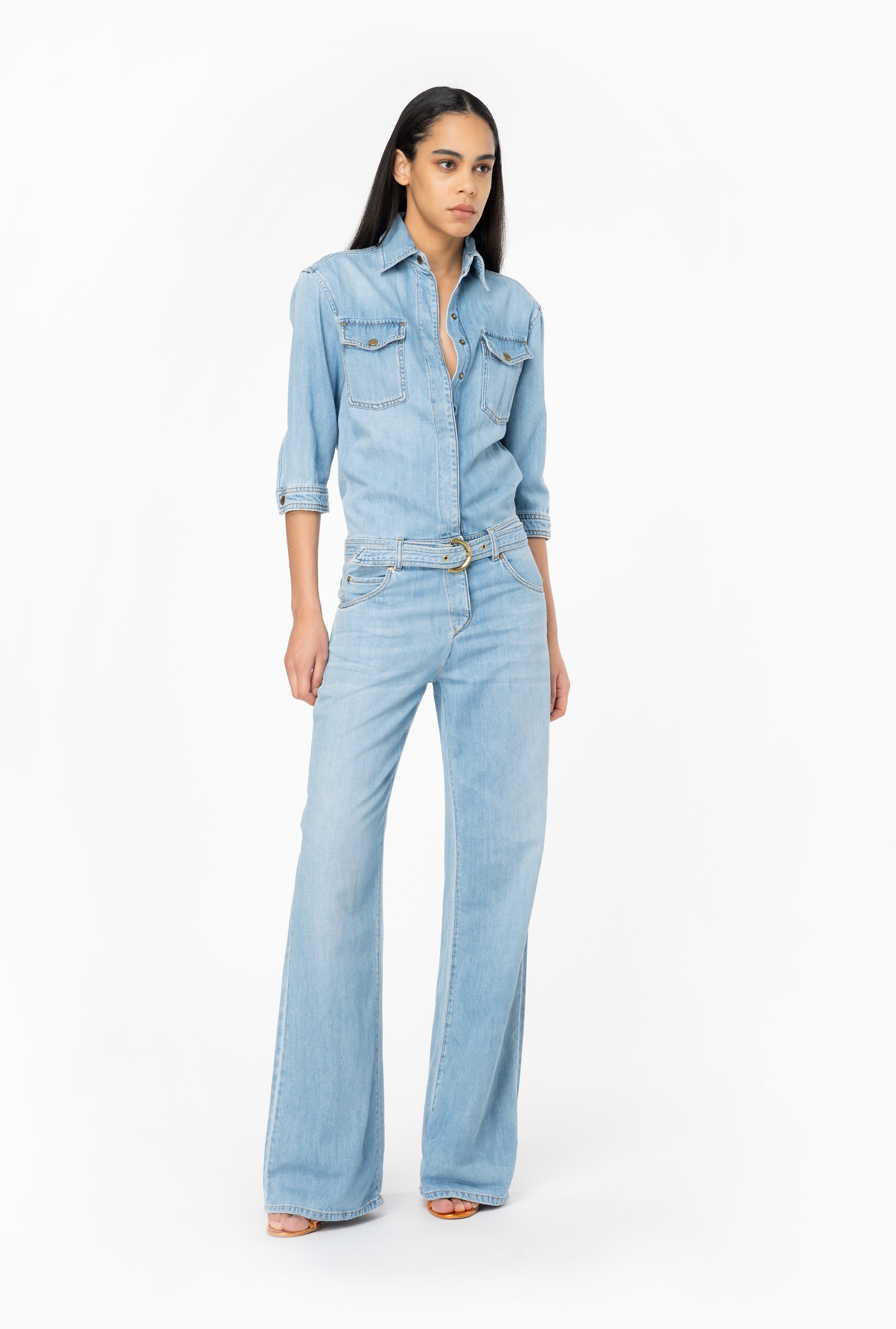 LIGHTWEIGHT DENIM JUMPSUIT - 2