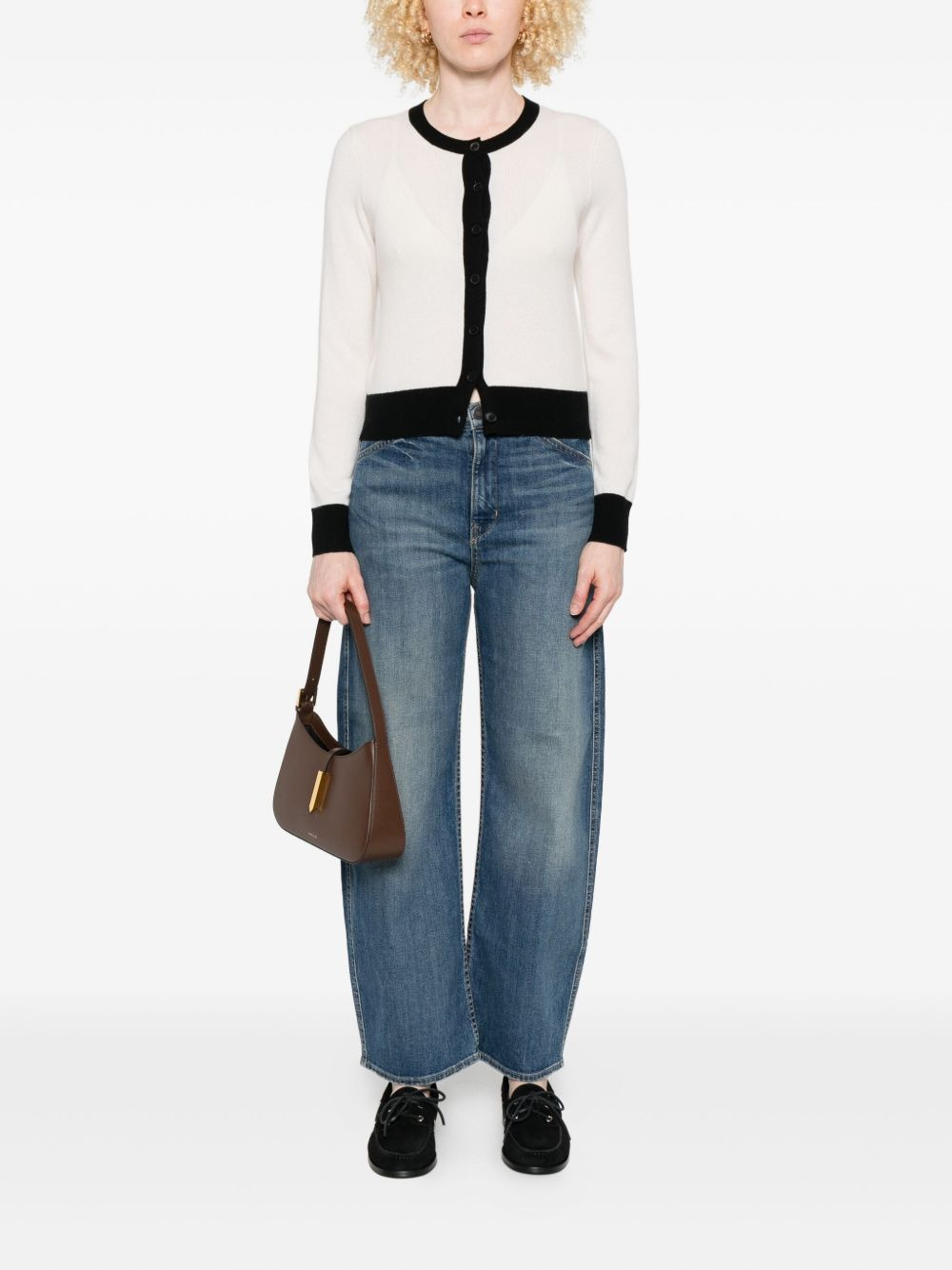 colourblock cashmere cardigan - 2