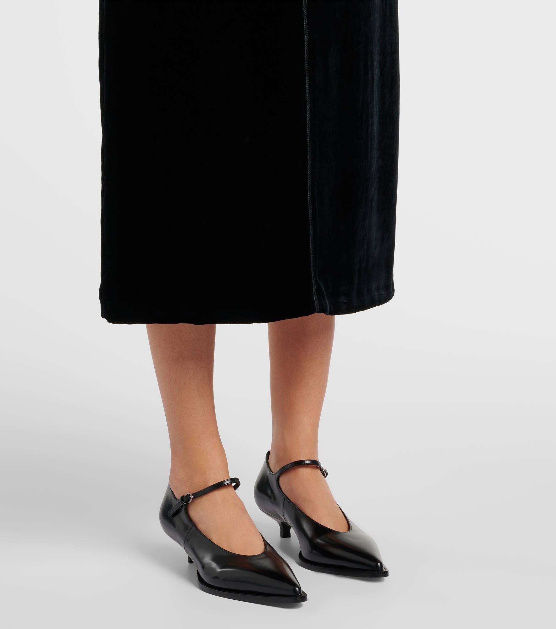 Satin midi dress - 6