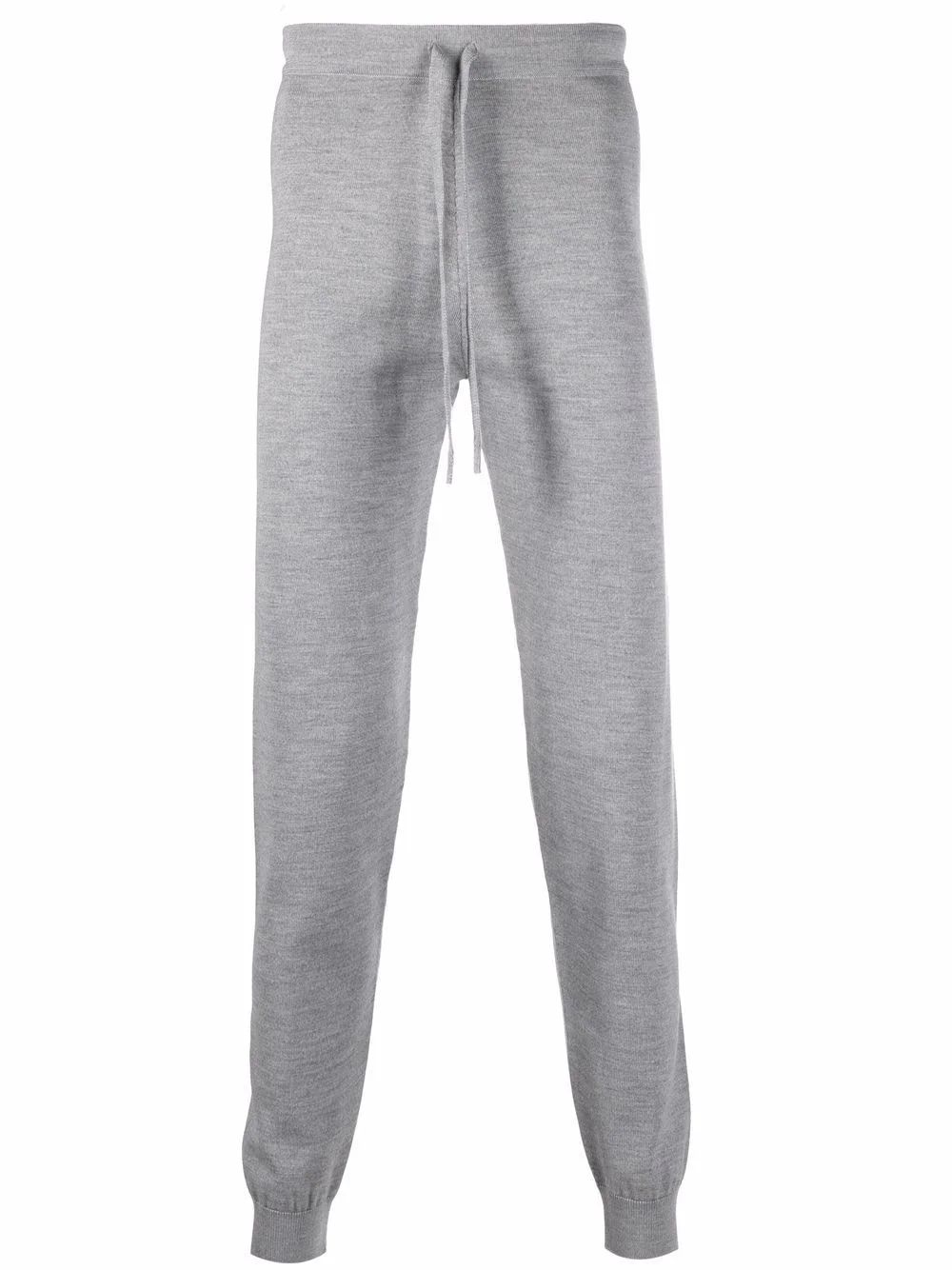 drawstring virgin wool-blend track pants - 1