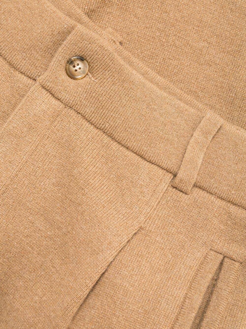 pleat-detailing wool trousers - 6