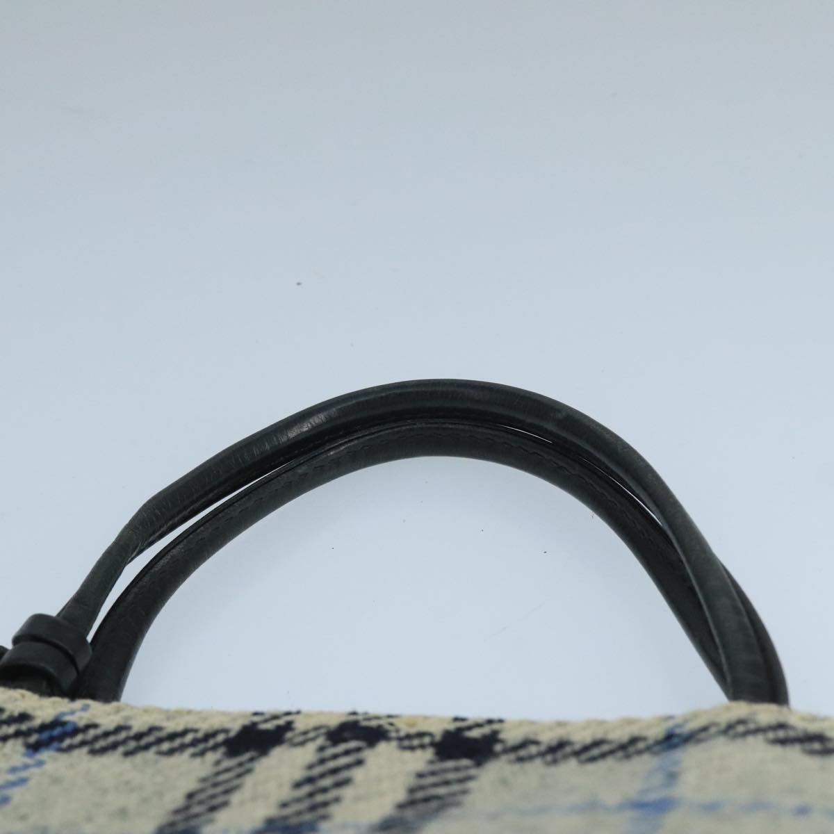 Burberry Nova Check Hand Bag Wool Gray - 8