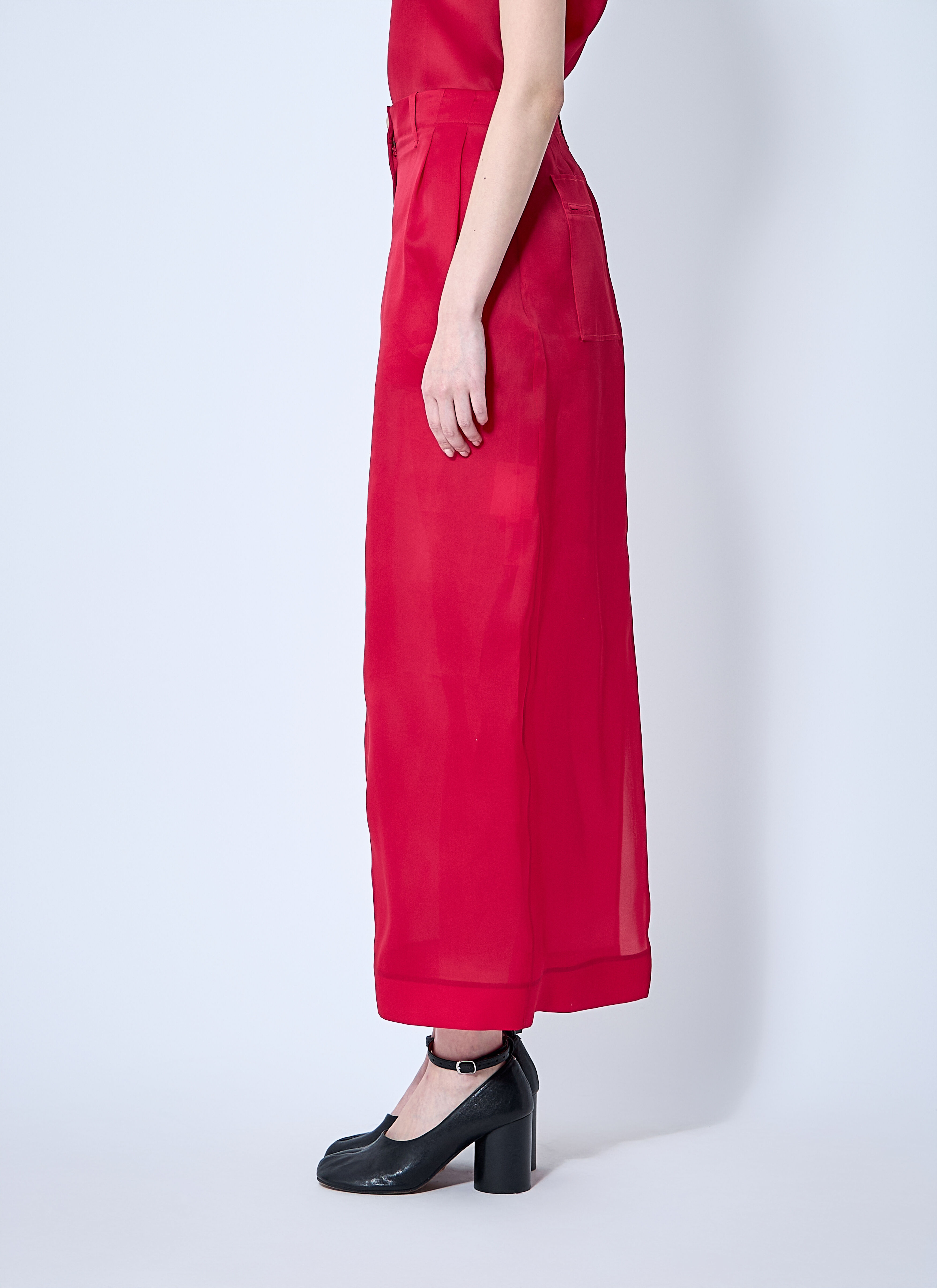 Lucian Silk Organza Maxi Skirt - 3