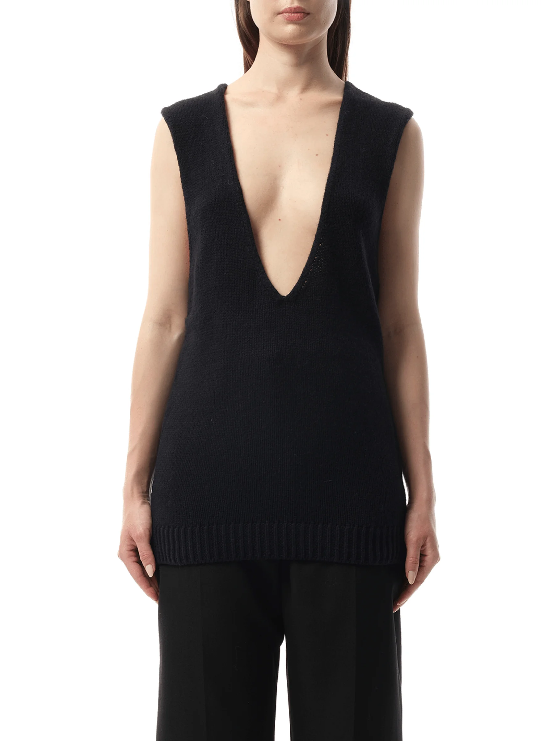 Knitted Top in Blue - 1