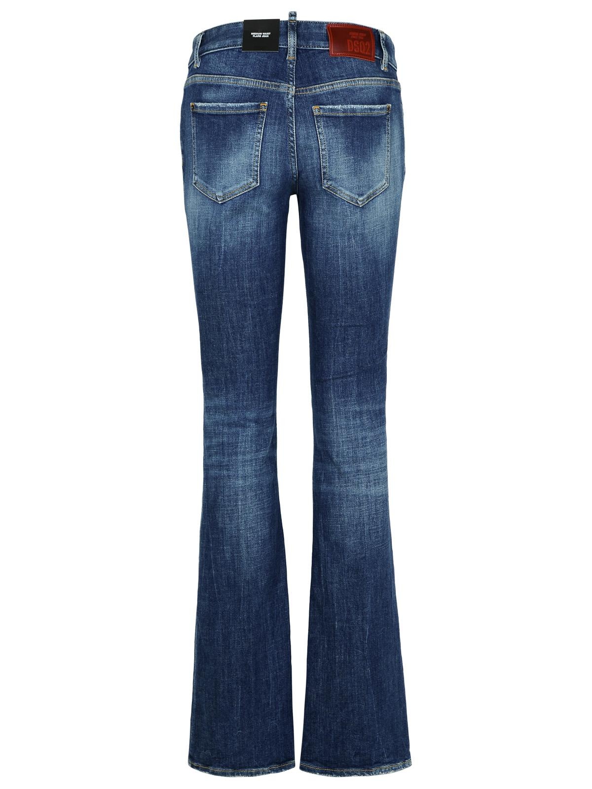 Dsquared2 'Flare' Navy Denim Jeans Woman - 3