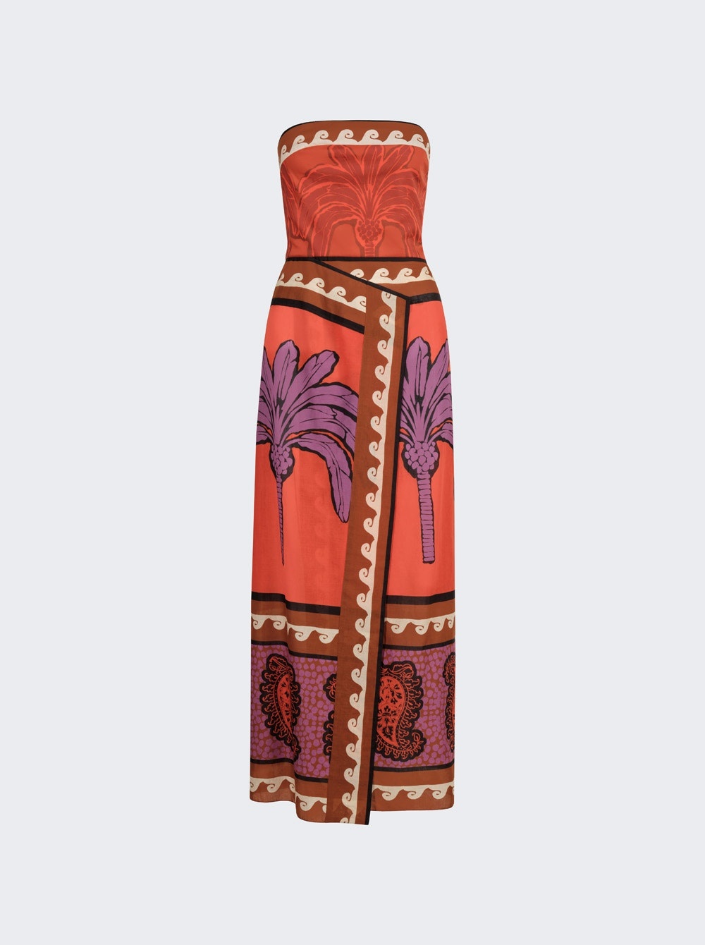 East Africa Heart Dress Red And Purple - 1