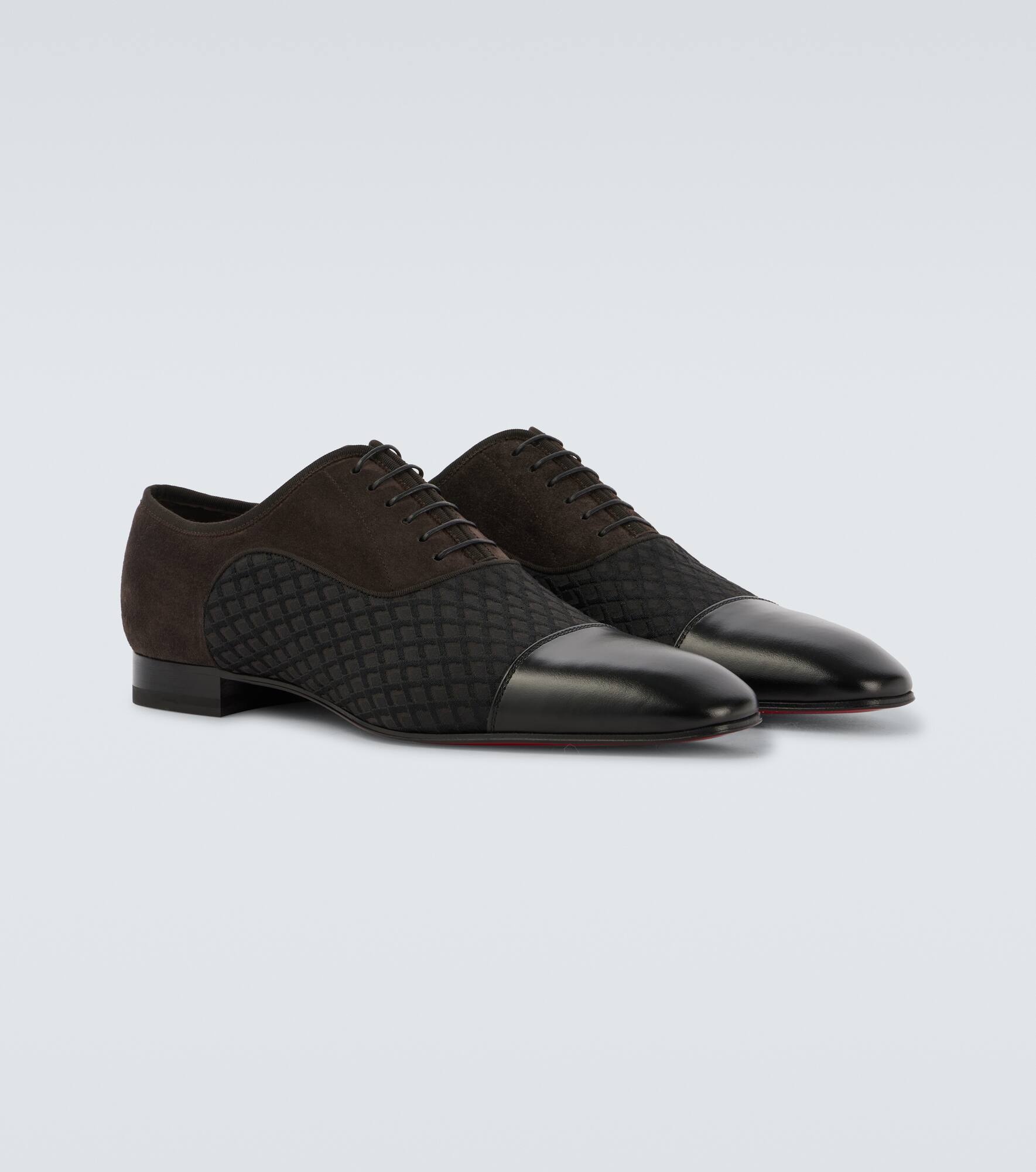 Greggo leather-trimmed Oxford shoes - 5