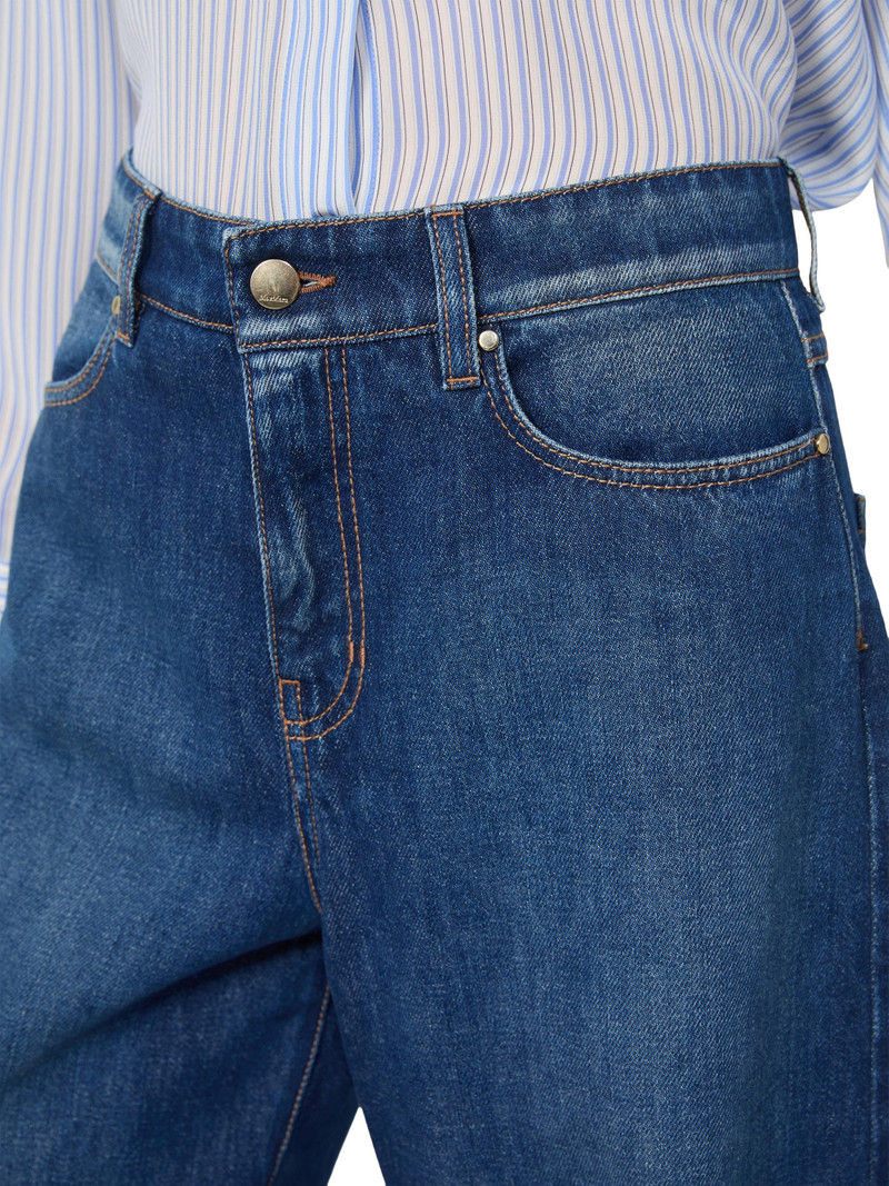 Women's Denim Baggy Jeans - Navy 5