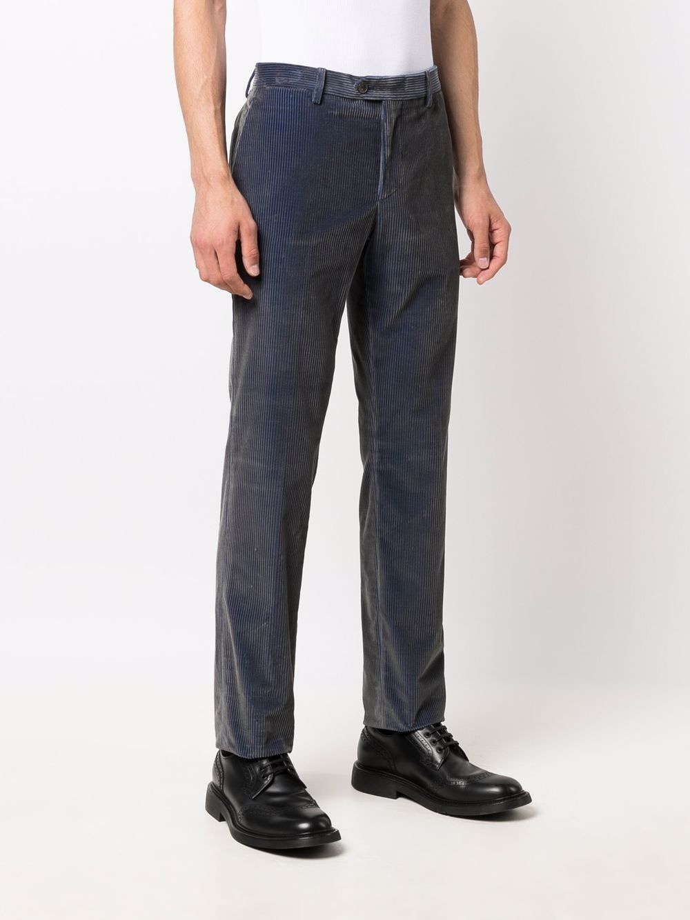 corduroy straight-leg trousers - 3