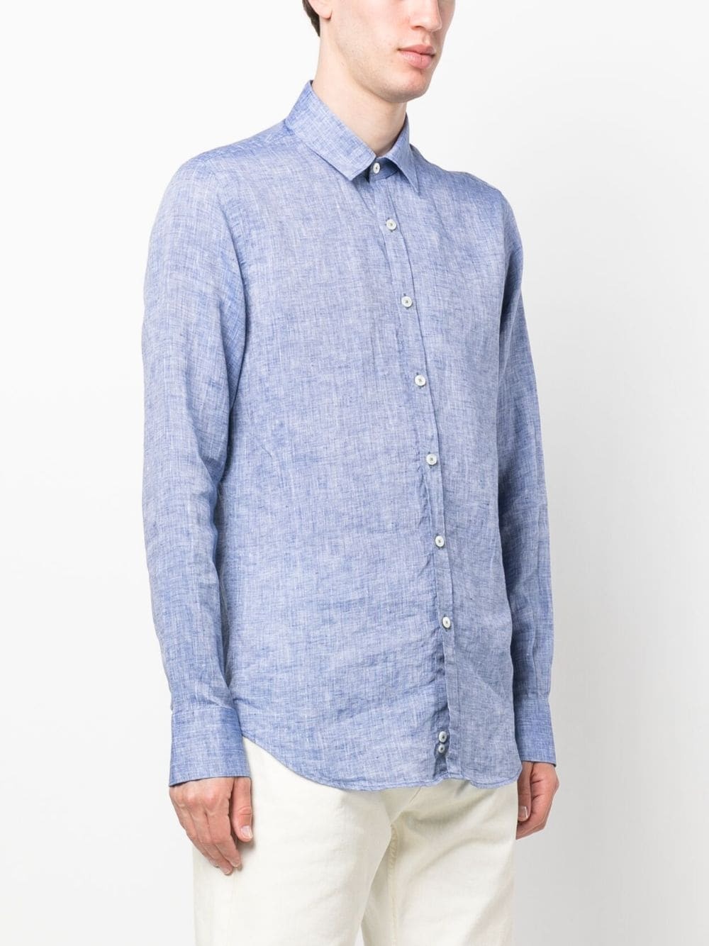 long-sleeve linen shirt - 3