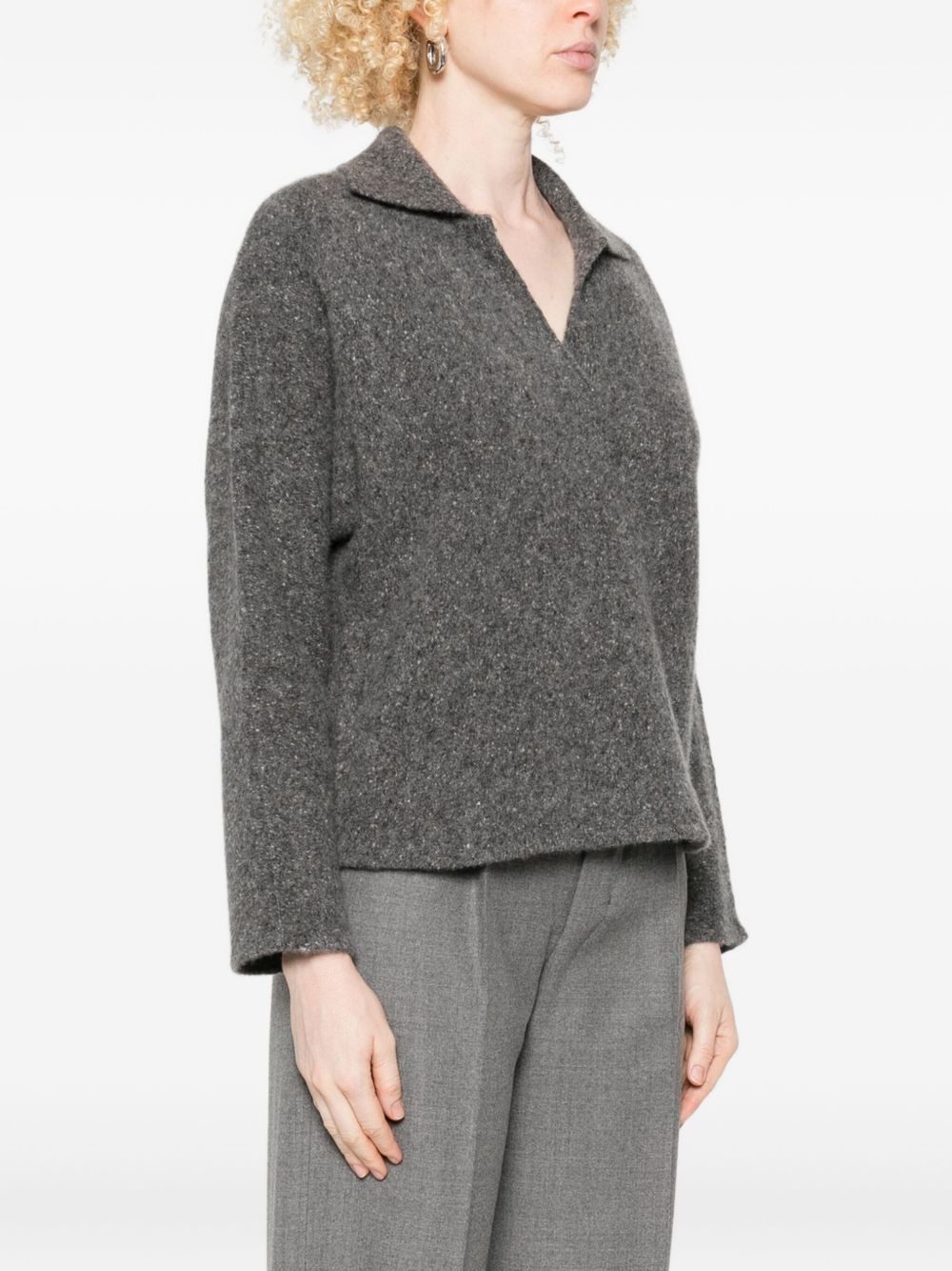 v-neck sweater - 3