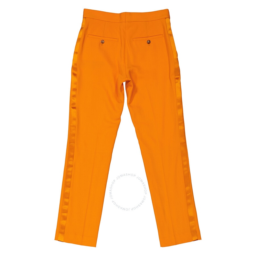 Burberry Ladies Deep Orange Aimi Mid-Rise Tailored Trousers - 6