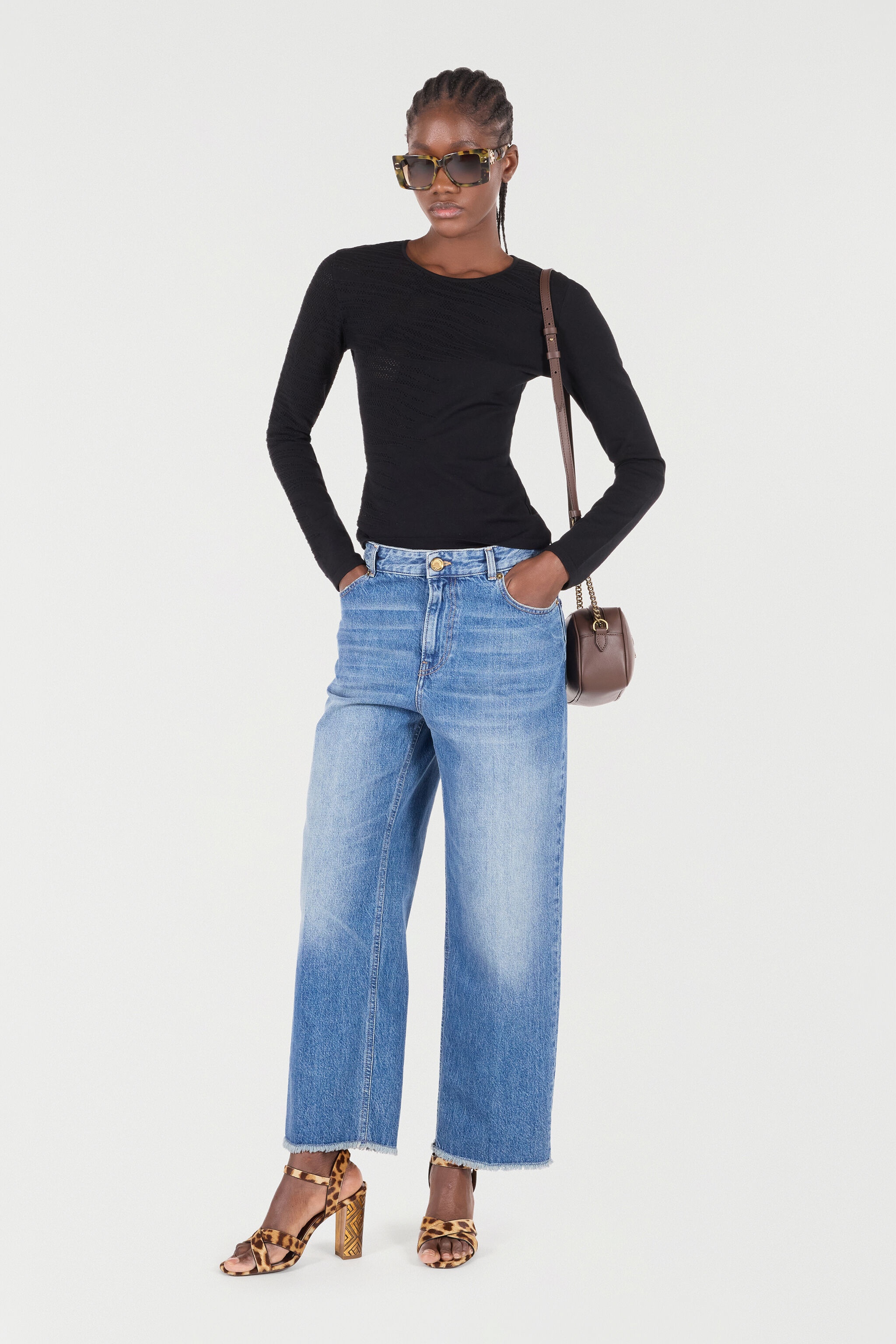 Jeans With Mirror Snake Monogram - 2