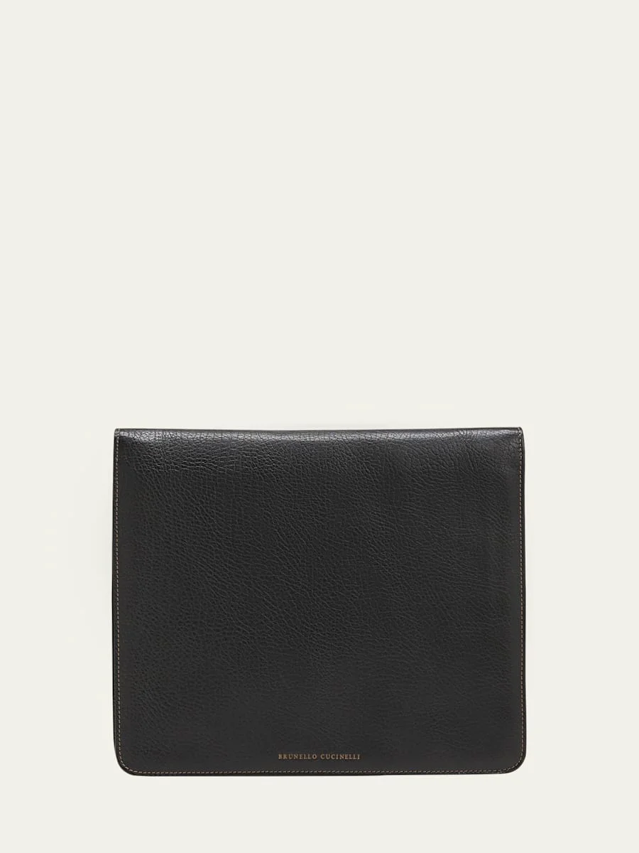 Men's Grained Calfskin Document Holder - 1