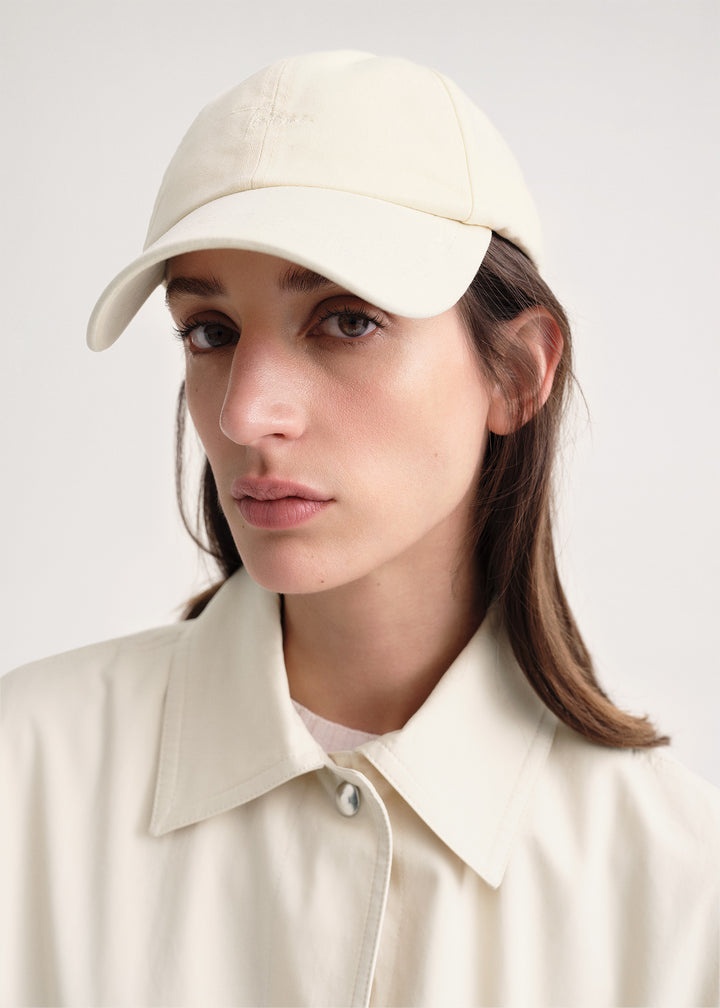 Embroidered soft cap vanilla - 2