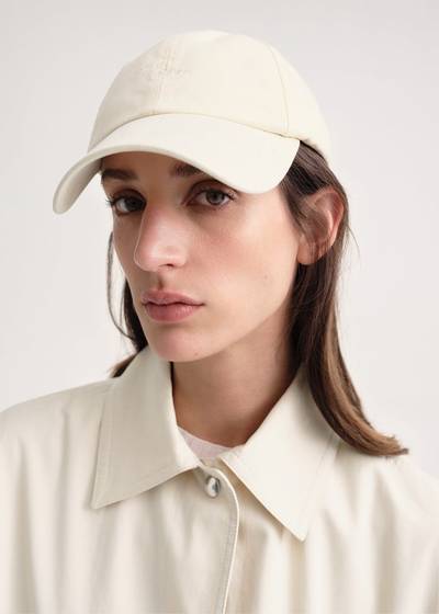 Totême Embroidered soft cap vanilla outlook