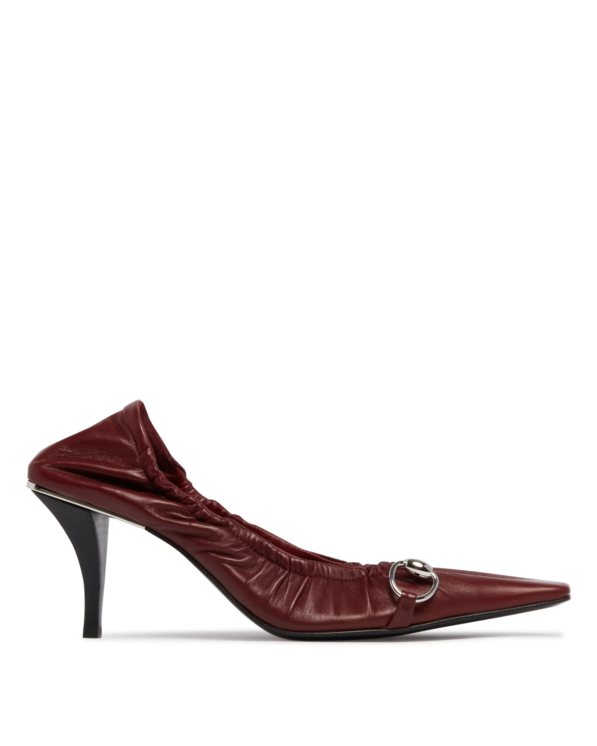 Burgundy Vittoria Elastic Pumps - 1