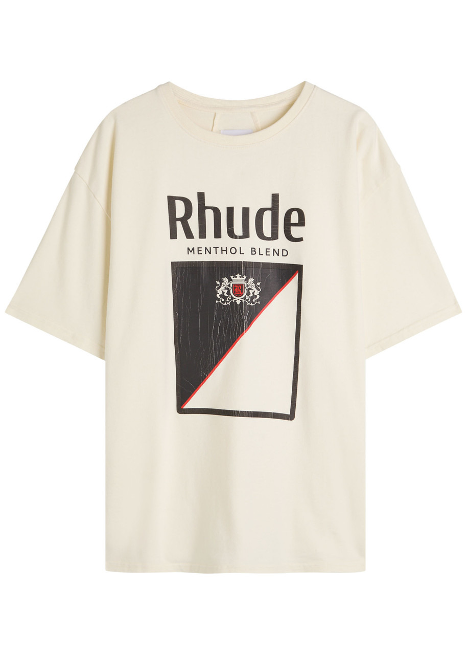 Rhude Collins Fumar Printed Cotton T-shirt - 1